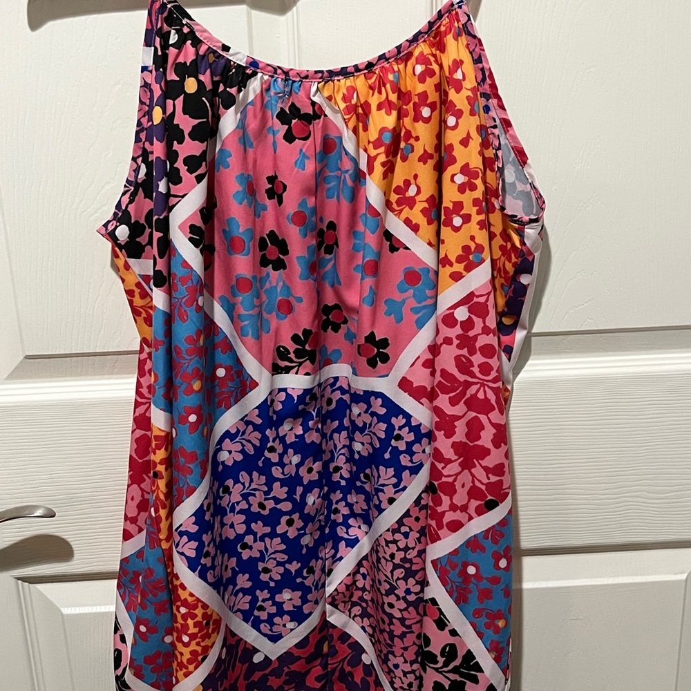 Colorful Floral Patchwork Top - Picture 5 of 7